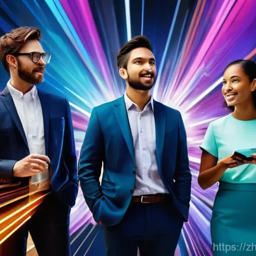 디지털 마케팅에서 크리에이티브의 역할 - **Prompt:** A vibrant, high-energy illustration capturing the essence of "creativity breaking throug...