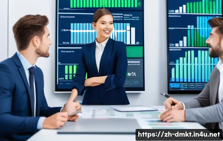 디지털 마케팅 A B 테스트 실전 활용법 - **Prompt 1: Comparing Marketing Options**
    "A clean, brightly lit, modern office environment. In ...